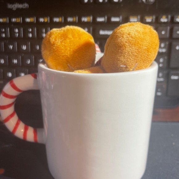 NWOT Unicorn holiday cup with two gingerbreads - Picture 2 of 2